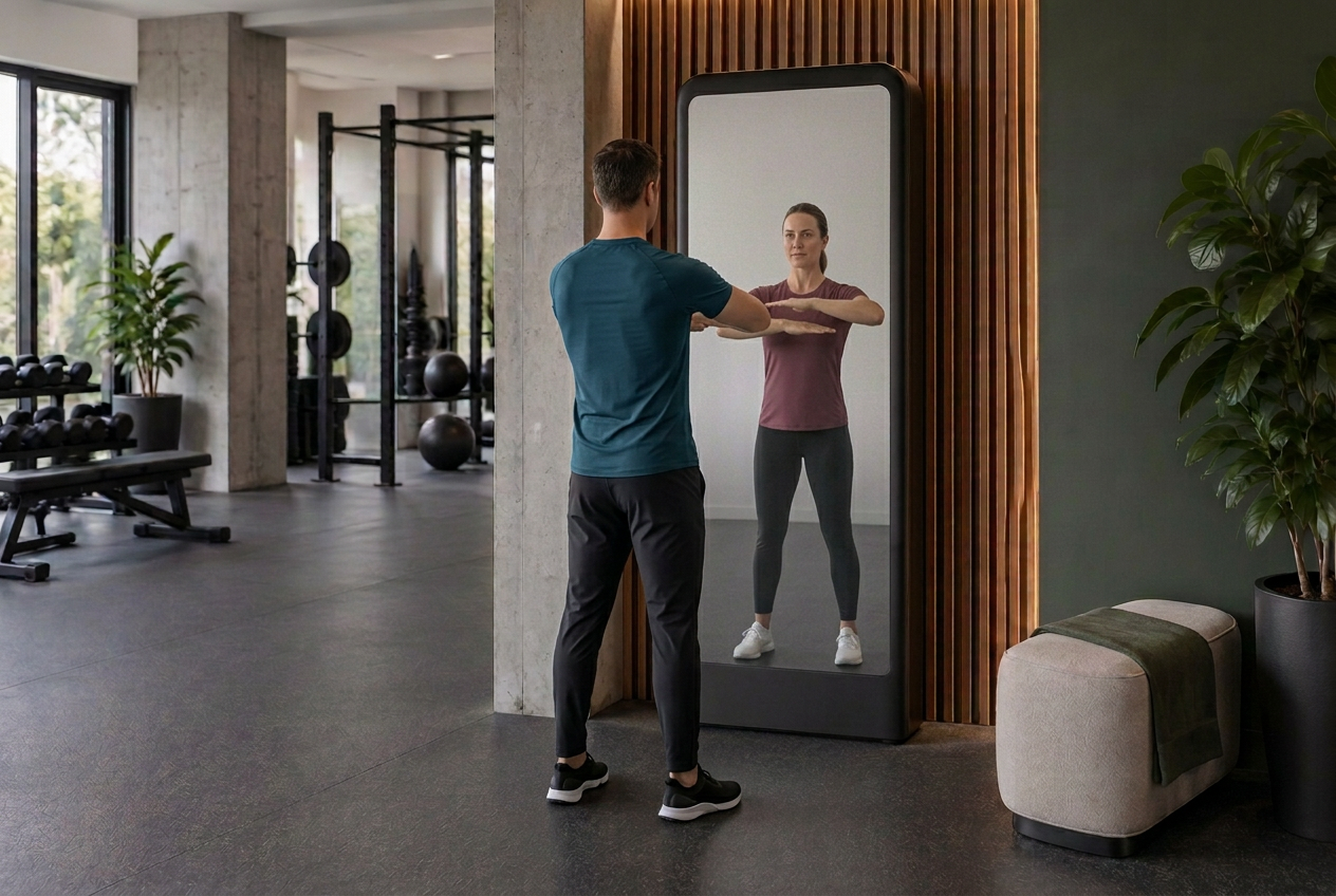 Postazione SOMA integrata in una palestra boutique